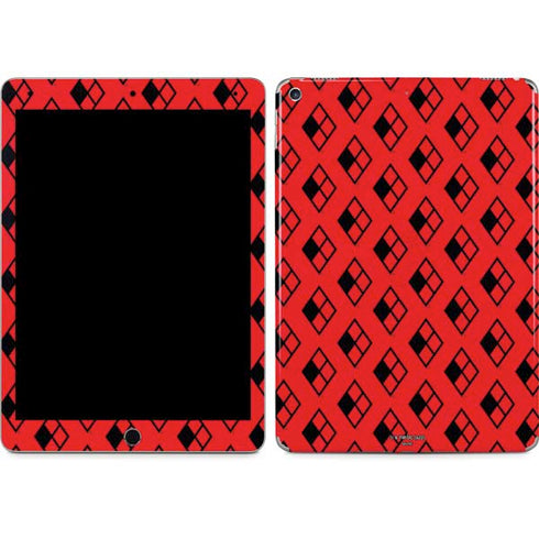 DC Comics Harley Quinn Logo Pattern iPad Skins